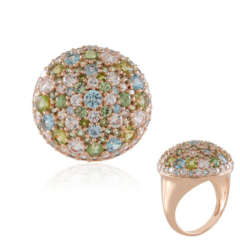 Green Tourmaline Silver Ring (KM by Juwelo)