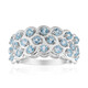 Anello in argento con Topazio Blu Svizzero