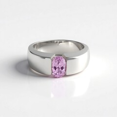 Anello in argento con Kunzite Brasiliana