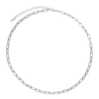 Silber-Ankerkette - 8,7 g - 45-52 cm - rhodiniert