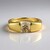 Anello in oro con Diamante Champagne I2