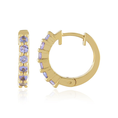 Boucles d'oreilles en argent et Tanzanite