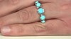 Zilveren ring met een Sleeping Beauty Turkoois (de Melo Essence)