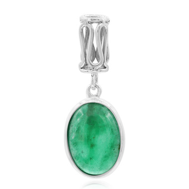 Pendentif en argent et Agate verte (Nan Collection)