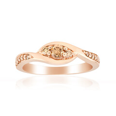 Bague en or et Diamant rose de France SI1 d'Argyle 