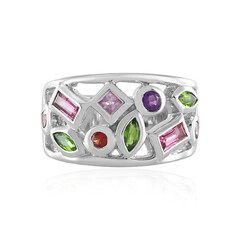 Anello in argento con Tormalina Rosa Nigeriana
