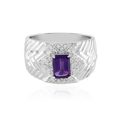 Sibirischer Amethyst-Silberring (de Melo)