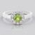 Anello in argento con Peridoto Arizona
