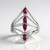 Bague en argent et Rubis de Madagascar