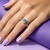 Anello in oro con Tormalina Paraíba Brasiliana (AMAYANI)
