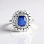 Bague en argent et Kyanite du Népal