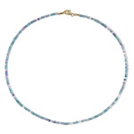 Collana in argento con Fluorite Blu
