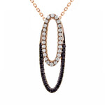 Collana in oro con Diamante Nero