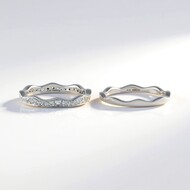 Bague en argent et Topaze blanche
