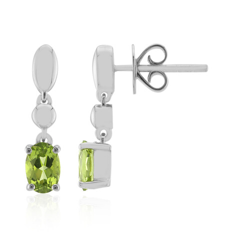 Zilveren oorbellen met Jilin Peridoten (Pallanova)