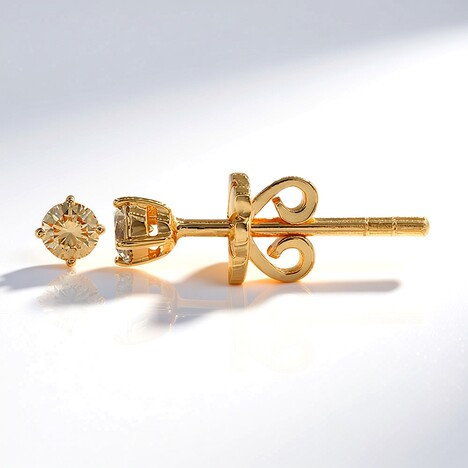 Orecchini in oro con Diamante Rose de France SI1 di Argyle (Annette)
