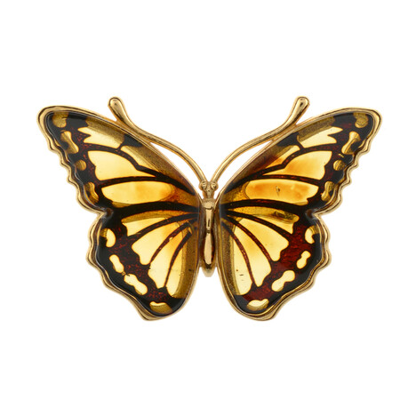 Colgante en plata con Ámbar báltico limón (dagen)