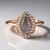 Anello in argento con Labradorite rosa Maniry
