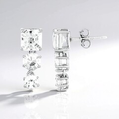 Orecchini in argento con Zircone (de Melo Essence)