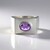 Anello in argento con Ametista