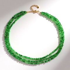Collana in argento con Tsavorite della Tanzania