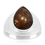 Zilveren ring met een vuur agaat