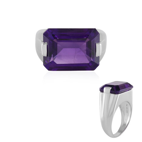 Siberian Amethyst Silver Ring