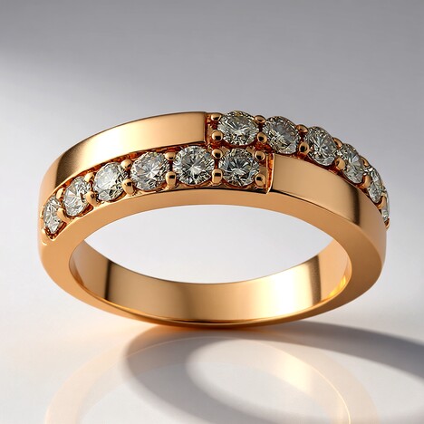 Anello in oro con Diamante Rose de France SI1 di Argyle (Annette)