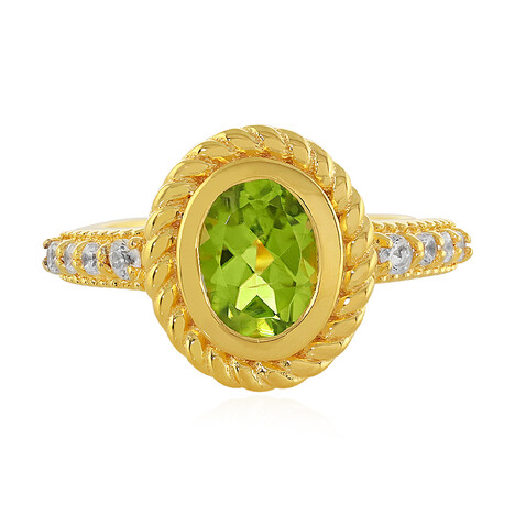 Anillo en plata con Peridoto