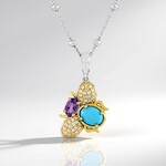 Collana in argento con Turchese Sleeping Beauty (Dallas Prince Designs)