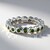 Anello in argento con Diopside Russo