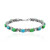 Kingman Green Mojave Turquoise Silver Bracelet (Art of Nature)