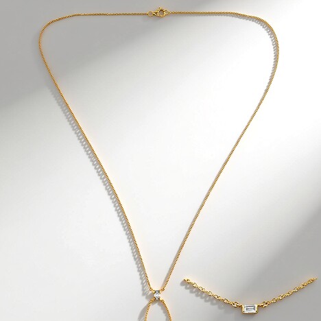 Collana in oro con Diamante SI2 (G) (de Melo Gold)