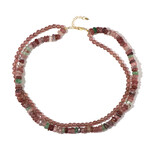 Collar en plata con Cuarzo Fresa