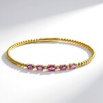 Bracciale in oro con Zaffiro Rosa (CIRARI)