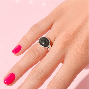 Labradorite Silver Ring