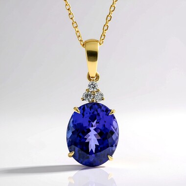 Collana in oro con Tanzanite AAA (CIRARI)