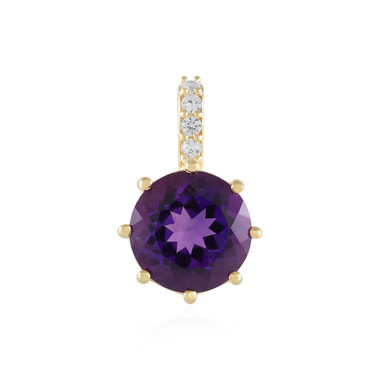 Sibirischer Amethyst-Silberanhänger