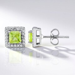 Orecchini in argento con Sfene