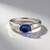 Anello in argento con Cianite del Nepal
