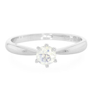 Anillo en plata con Piedra de Luna arcoíris