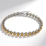 Bracelet en argent et Citrine
