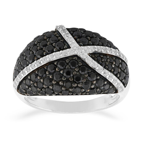 Anello in argento con Spinello Nero