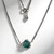 Collana in argento con Malachite