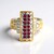 Anello in argento con Rubino della Birmania (Gems en Vogue)