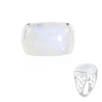 Rainbow Moonstone Silver Ring (Ornaments by de Melo)