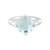 Bague en argent et Topaze bleu ciel