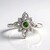 Anello in argento con Diopside Russo