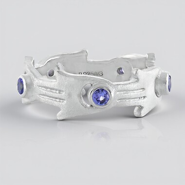 Bague en argent et Tanzanite