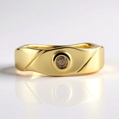 Anello in argento con Diamante Cioccolato I2